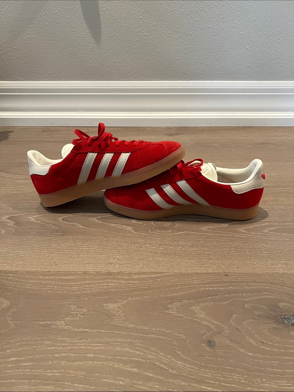 Adidas Gazelle Women’s Sneakers - Red/White. Size 9.